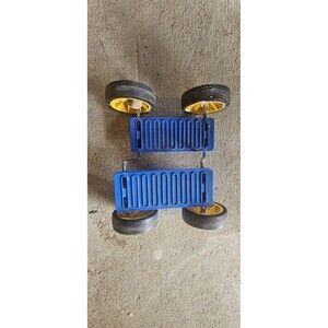 Vintage Flames n' Games Pedal Go (aka Step Fun) Toy Blue/Yellow Balance Fun Toy